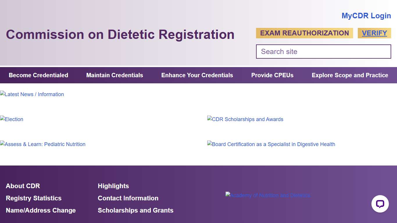 Commission on Dietetic Registration